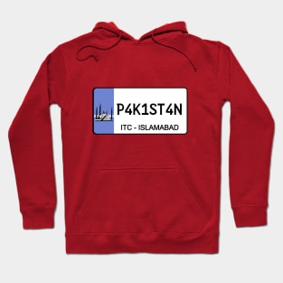 Pakistan car license plate Hoodie